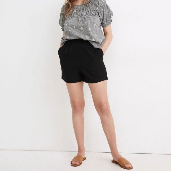 Madewell Linen-Blend Easy Pull-On Shorts Size XS - Picture 1 of 12